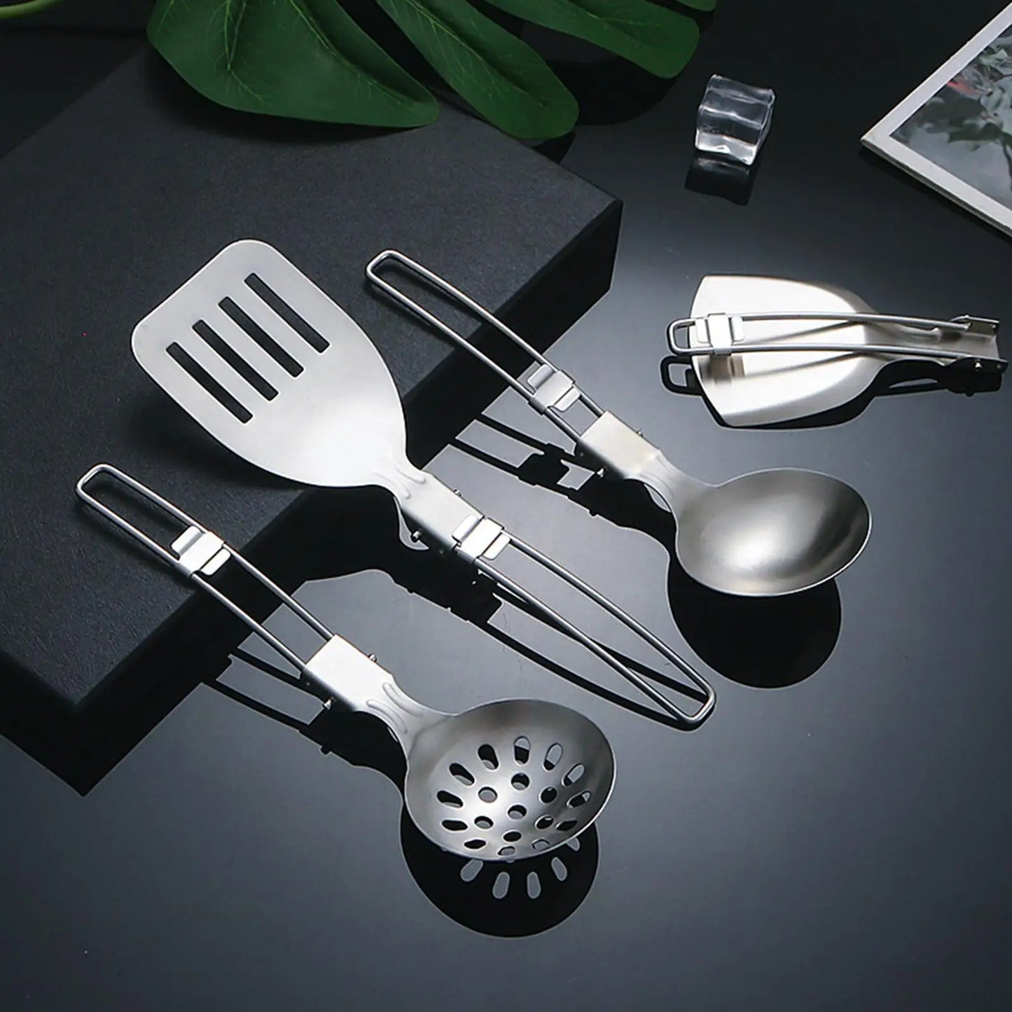 6 Pieces Camp Cooking Utensil Stainless Steel Set