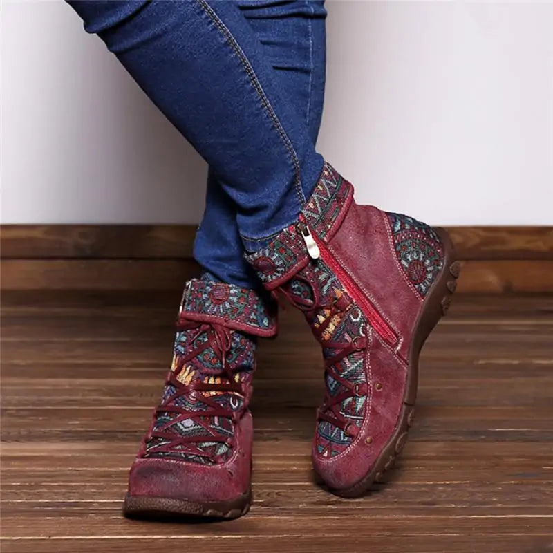 Jacquard Boots